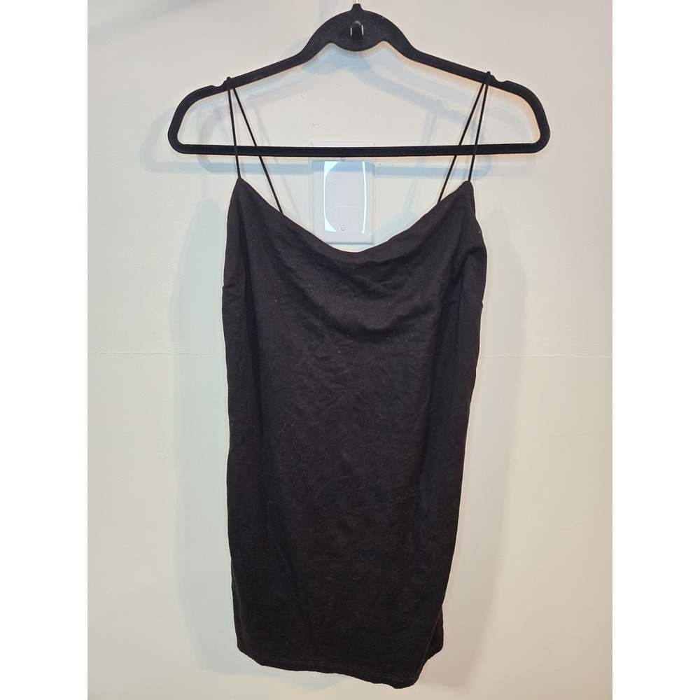 Charlotte Russe Black Cami Dress Size XL‎ Y2K Model Off Duty Mini Dress